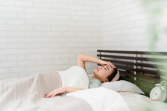 不眠症で悩んでいた女性 不眠症で悩んでいた女性