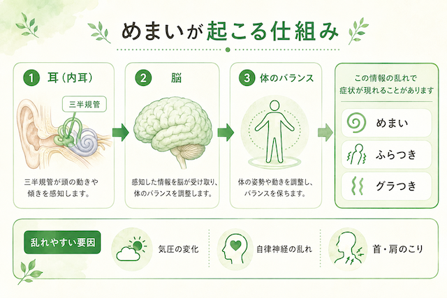 めまいのメカニズム