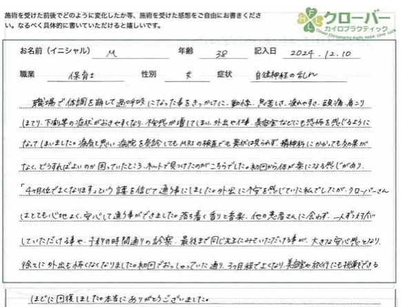 自律神経失調症　福岡市